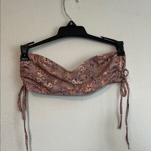 O'Neill Purple Floral Bikini Top